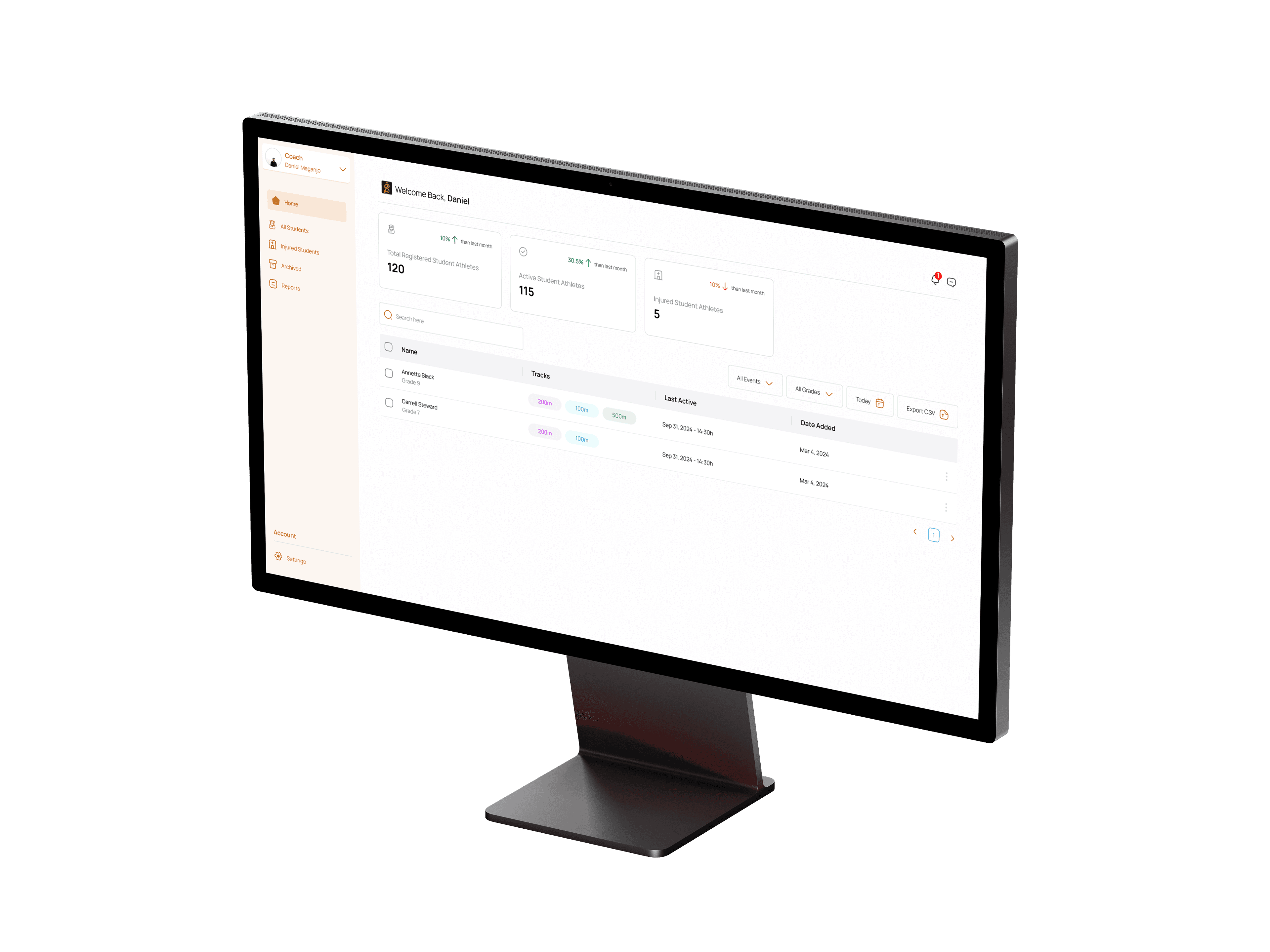 iSteam platform dashboard screenshot